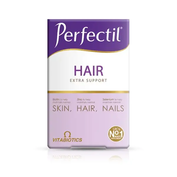 Vitabiotics Perfectil Plus Hair Extra Support Hair 60 Tablets برفكتيل هير بلس لتغذية الشعر