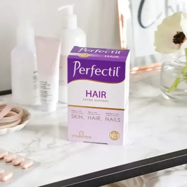 Vitabiotics Perfectil Plus Hair Extra Support Hair 60 Tablets برفكتيل هير بلس لتغذية الشعر