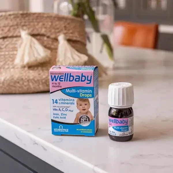 Vitabiotics Wellbaby Multi-vitamin Drops 30 ml ويل بيبي فيتامينات لصحة أفضل لطفلك