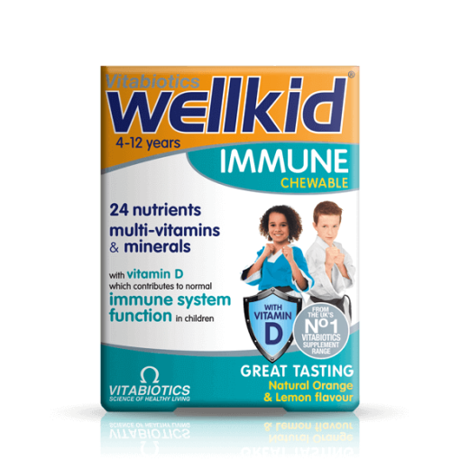 Vitabiotics WellKid Immune 24 Nutrients MultiVaitamins & minerals 4-12Years 30 Chewable