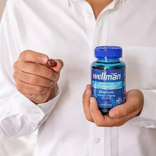 Vitabiotics Wellman gummies 22 nutrients 60 vegan مكمل غذائي متعدد الفيتامينات للرجال