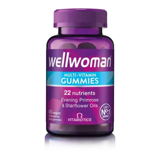 Vitabiotics Wellman Multivitamin Gummies 60 Vegan مكمل غذائي لصحة النساء