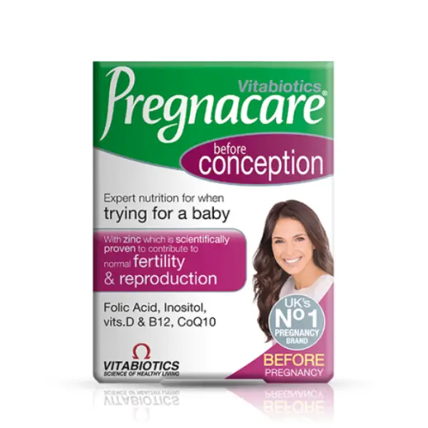 Vitabiotics Pregnacare Conception 30 Tablets لتعزيز فرص الحمل وزيادة الخصوبة