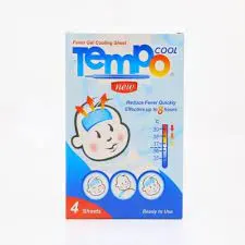 Tempo Children’s Cool Gel to Reduce Body Temperature كمادات جل تيمبو كول اطفال 4قطع