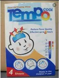 Tempo Children’s Cool Gel to Reduce Body Temperature كمادات جل تيمبو كول اطفال 4قطع