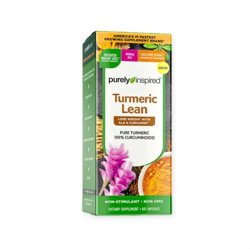 Purely Inspired Turmeric Lean 60 Capsules كبسولات الكركمين لإنقاص الوزن للنساء والرجال