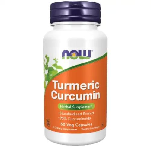 NOW Foods Turmeric Curcumin 60 Veg Capsules