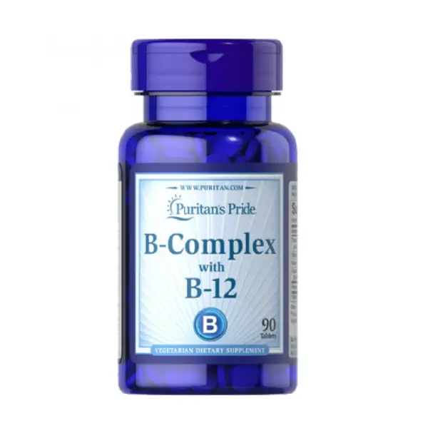 Puritan’s Pride Vitamin B Complex And B-12, 90 Tablets  مكمل غذائي