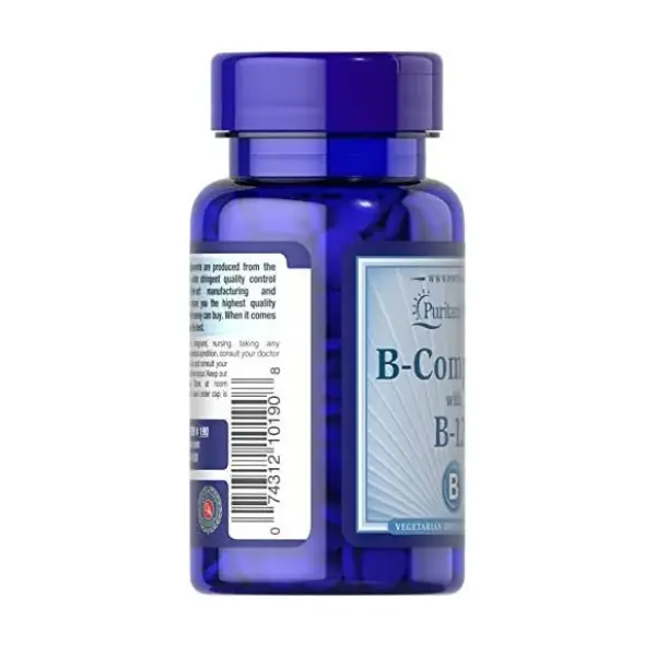 Puritan’s Pride Vitamin B Complex And B-12, 90 Tablets  مكمل غذائي