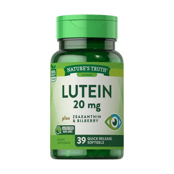 NATURE’S TRUTH LUTEIN 20 mg plus 39 SOFTGELS مكمل غذائي لصحة العين