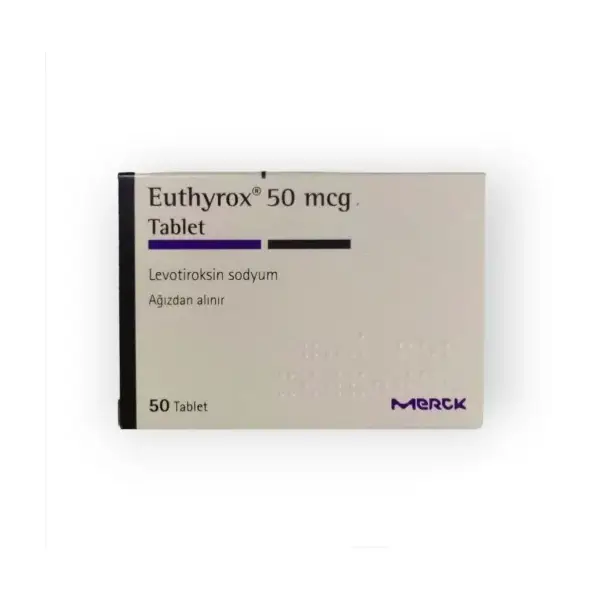 Euthyrox 50 mcg 50 Tablets أقراص يوثيروكس لعلاج قصور الغدة الدرقية