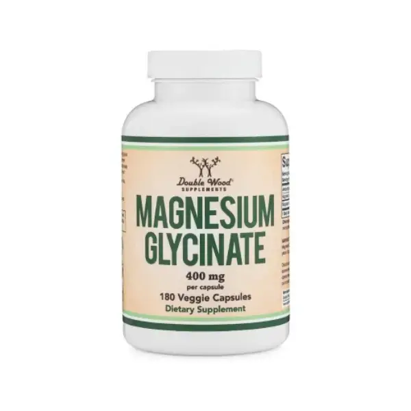 MAGNESIUM GLYCINATE 400mg per capsules 180 Veggie Capsules جلايسينات المغنيسيوم لدعم وظيفة العضلات