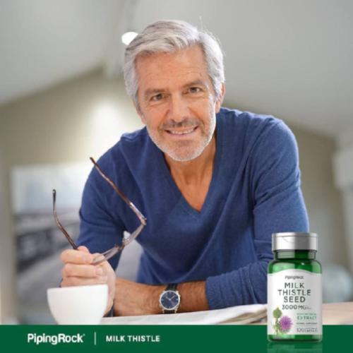 PIPINGROCK MILK THISTLE SEED 3000MG 100 Capsulets لدعم صحة الكبد